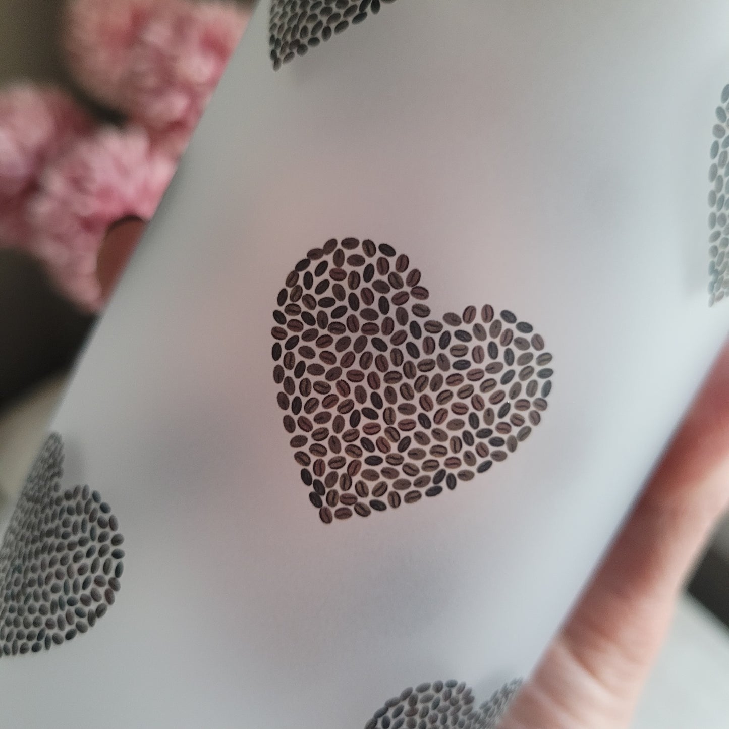 Coffee Bean Filled Hearts