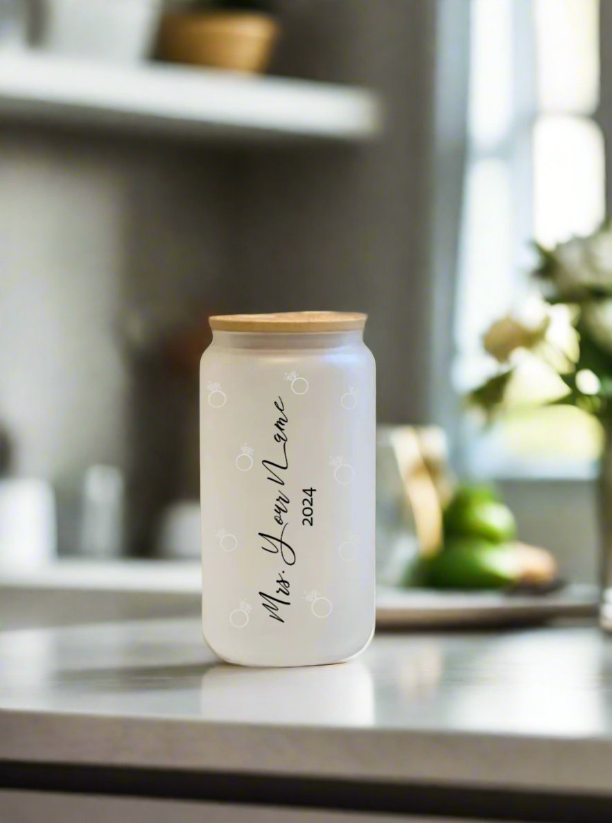 bride custom drinkware