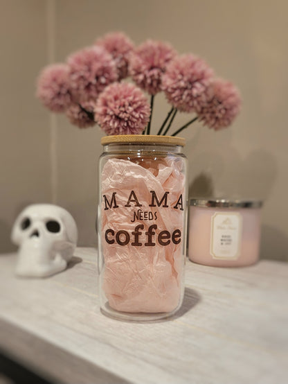 Mama Needs Coffee - coffee bean heart